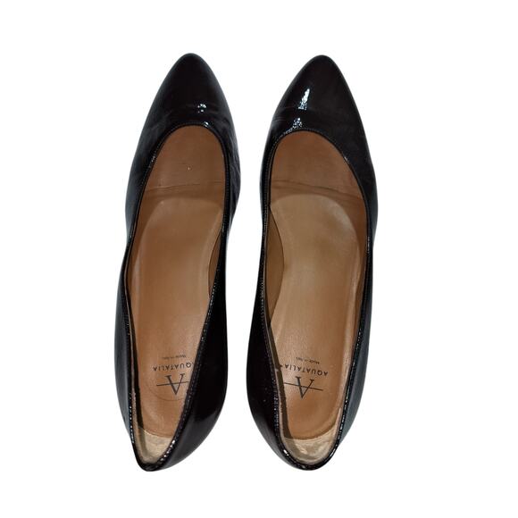 Aquatalia womens raspberry leather heels shoes size 8 - Picture 6 of 9
